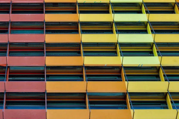 Flerfarget fasade – stockfoto