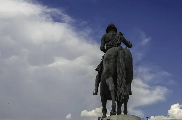 Jezdecká socha Felipe Iii fron Španělsko — Stock fotografie