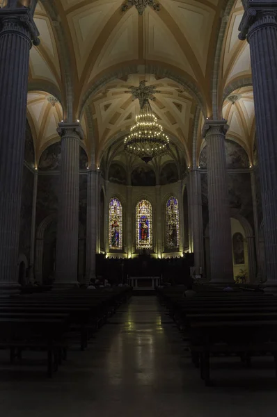 Innenraum der Kathedrale von Albacete — Stockfoto