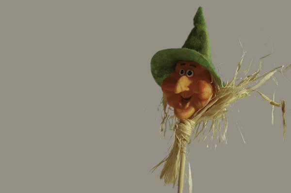 Halloween heks marionet — Stockfoto