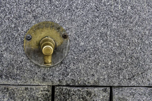 Wasserhahn Einer Wand Wasserhahn Einer Brunnenwand — Stockfoto