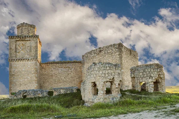 Veduta Sul Retro Del Castello Silva Barcience Provincia Toledo Spagna — Foto Stock