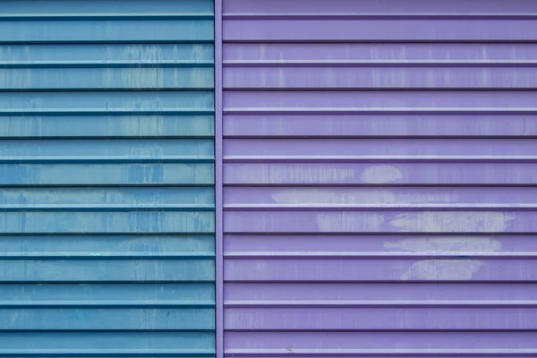 Горизонтально Полосатый Металлический Фон Бирюзы Фиолетового — стоковое фото