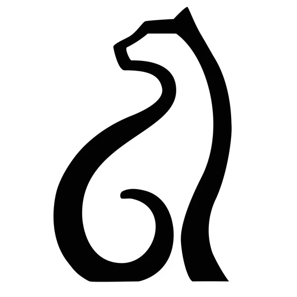 Αιλουροειδών Λογότυπο Γάτα Σύμβολο Στυλιζαρισμένη Πάνθηρας — Διανυσματικό Αρχείο