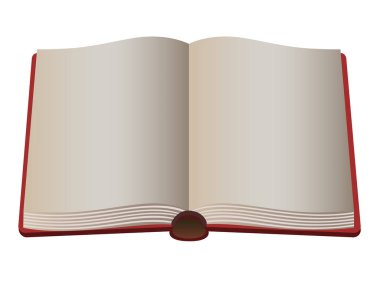 Açık kitap yalan söyler. Kopya alanı olan defter ya da günlük. Kitabı aç - metin veya resimleriniz için vektör şablonu. Eskiz defterini aç - içeriğiniz için arkaplan.