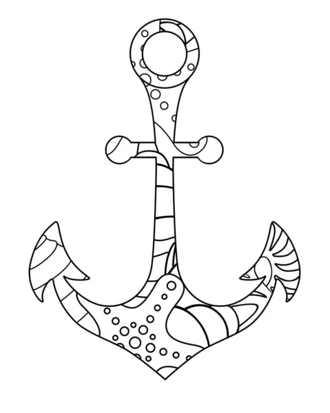 Cute Anchor Coloring Pages