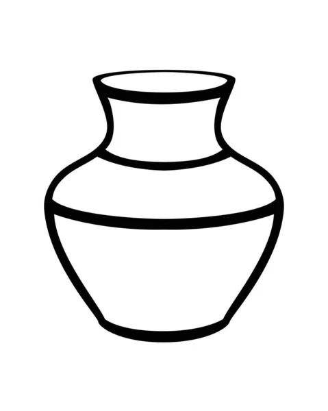 질그릇 Vase 증류주 — 스톡 벡터