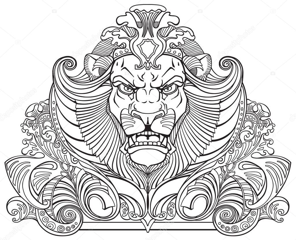 Free Free 143 Lion Outline Svg SVG PNG EPS DXF File