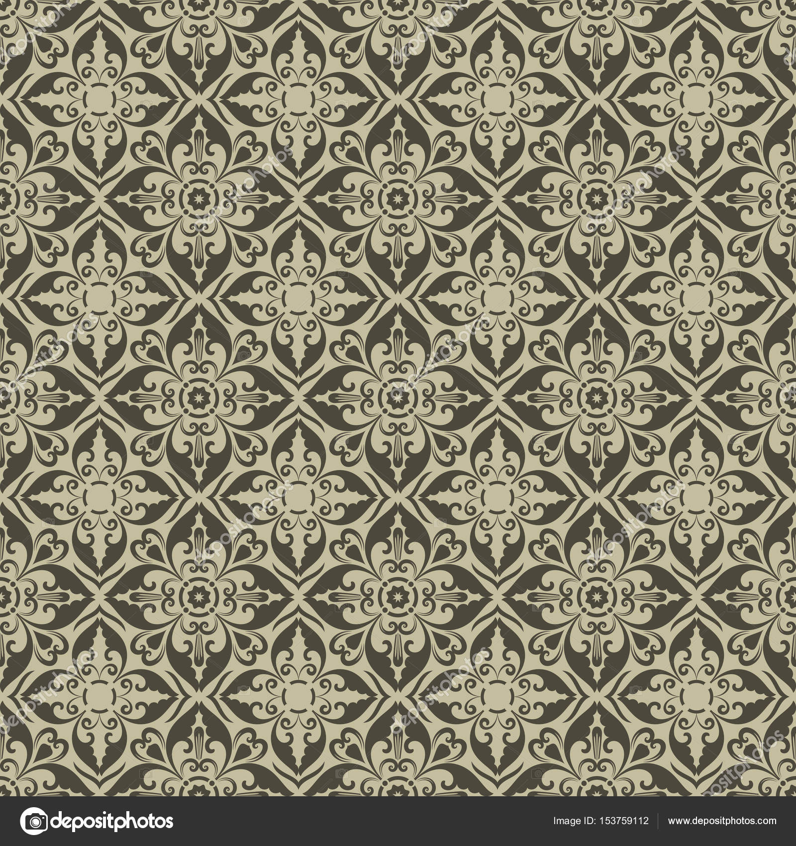 Tapete Rautenmuster depositphotos 153759112 stock illustration vintage beige wallpaper diamond shaped - Tapete Rautenmuster