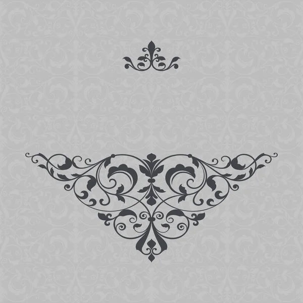 Floral design vector kaartsjabloon met mooie sieraad en c — Stockvector