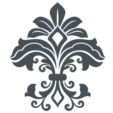 Vintage çiçek tasarım öğesi.