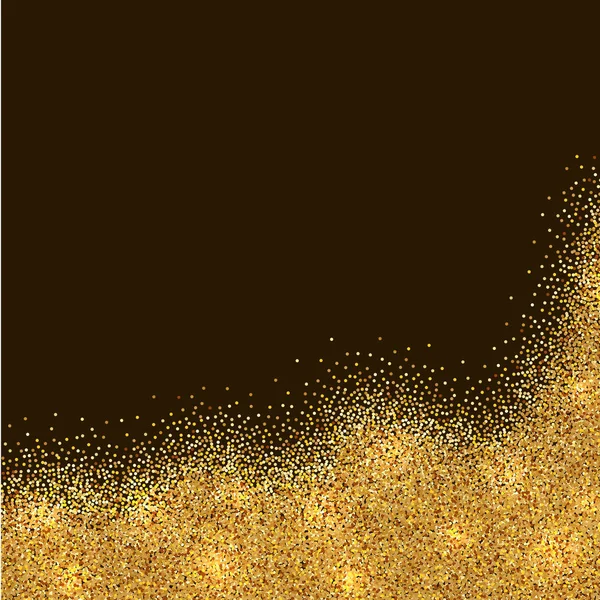 Carte de tinsel d'or abstraite — Image vectorielle