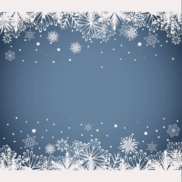 Weiße und graue Weihnachten Hintergrund — Stockvektor