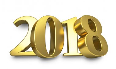 Altın 3d 2018 yıl rakamlar duvara yaslandı..