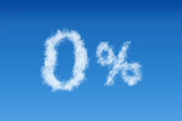 Cielo azul con forma de nube 0% — Foto de Stock