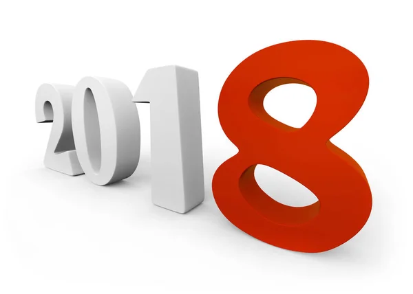 New 2018 year figures — Stock Photo, Image