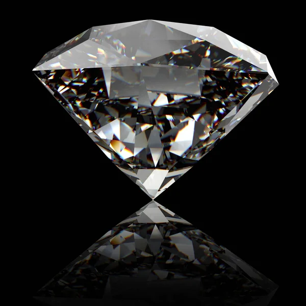 다이아몬드의 측면 보기 — 스톡 사진