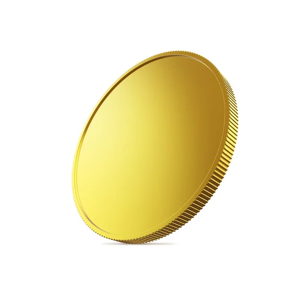 Blank gold coin — Stock Photo, Image