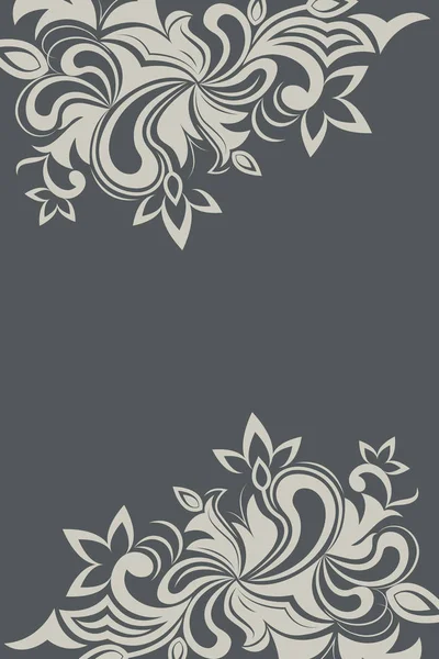 Floral card or banner template — Stock Vector