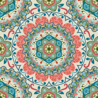 Sorunsuz süslü mandala desen