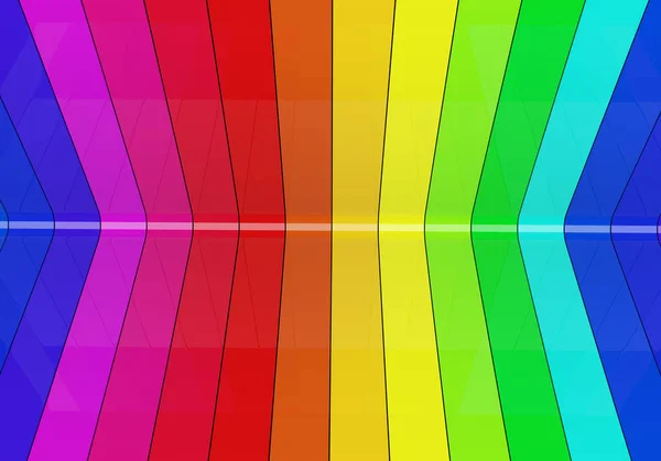 Color abstracto enrollado rayas de plástico brillante — Foto de Stock