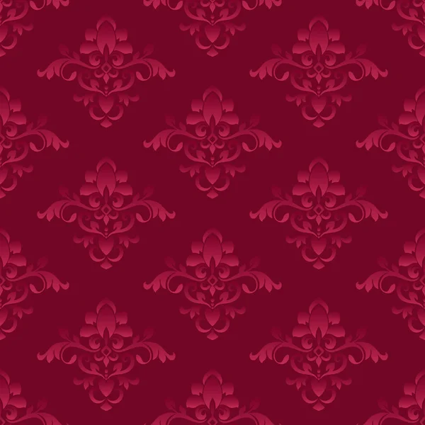 Seamless dark purple vintage wallpaper pattern — Stok Vektör