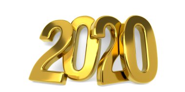 Duvara dayanan yeni 2020 altın figürleri