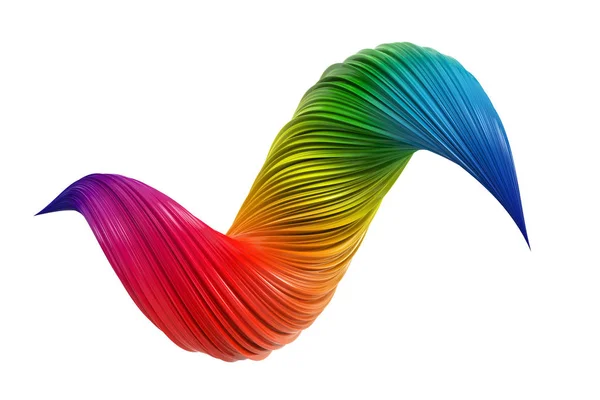 Colorful gradient 3D paint swirl — Stock Photo, Image