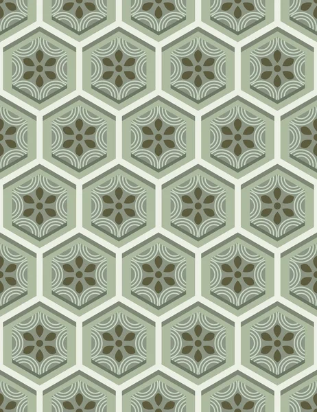 Fond d'écran vert clair sans couture motif — Image vectorielle