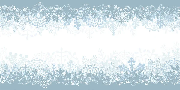 Abstract Christmas snowflake banner design — Stock Vector