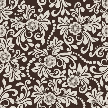 Kusursuz çiçek vektör arkaplanı