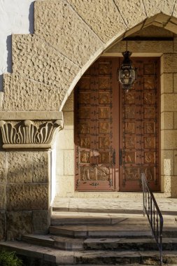 Eski Dünya kapı benzersiz el dövme