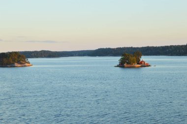 İsveç'te küçük ada sonbahar