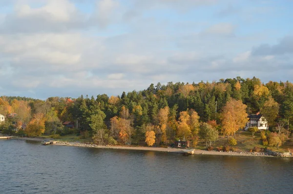 Petite Île Suède Automne — Photo