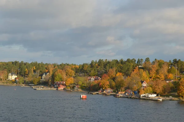 Petite Île Suède Automne — Photo