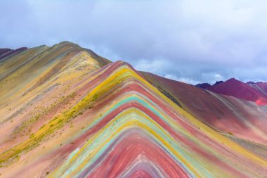 Vinicunca or Rainbow Mountain,Pitumarca-Peru clipart