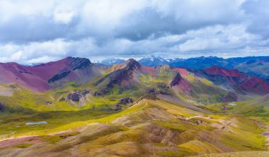 Vinicunca or Rainbow Mountain,Pitumarca-Peru clipart