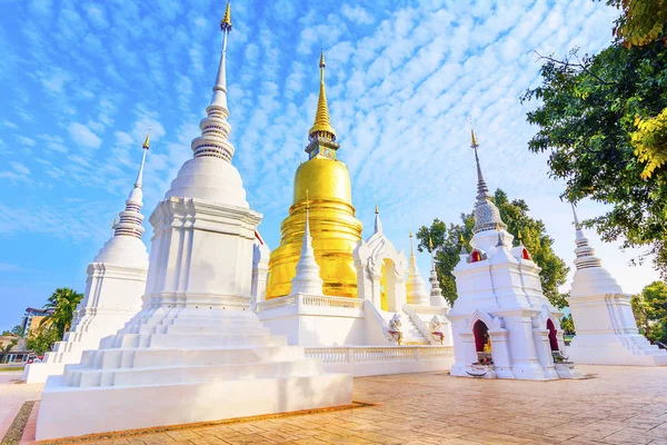 Chiang Mai, Thailandia: Wat Suan Dok Chedis — Foto Stock