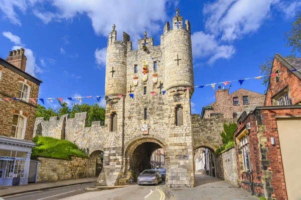 Micklegate - ancienne porte médiévale de York, Royaume-Uni — Photo