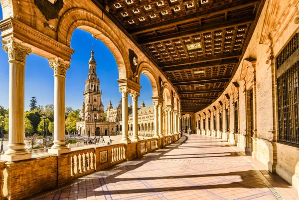 Plaza de espana Seville, Endülüs, İspanya.