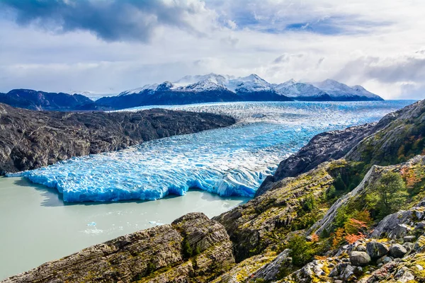 Ghiacciaio Grigio, Patagonia, Cile, Campo di ghiaccio della Patagonia, Cordigliera del Paine — Foto Stock