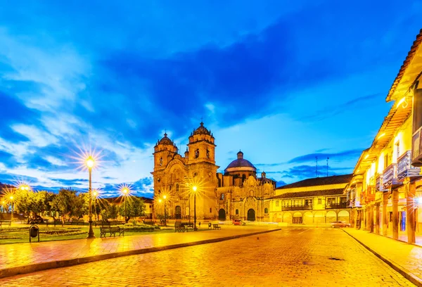 Plaza de Armas early in morning, Cusco, Peru — стоковое фото