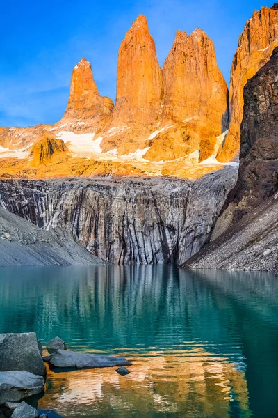Εθνικό Πάρκο Torres del Paine, Παταγονία, Χιλή Εικόνα Αρχείου