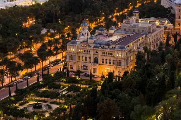 Malaga town hall, overview — Stock Photo, Image