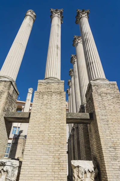 Ruins of the Roman Temple in Cordoba, Andalusia, Spain — Stock Photo, Image