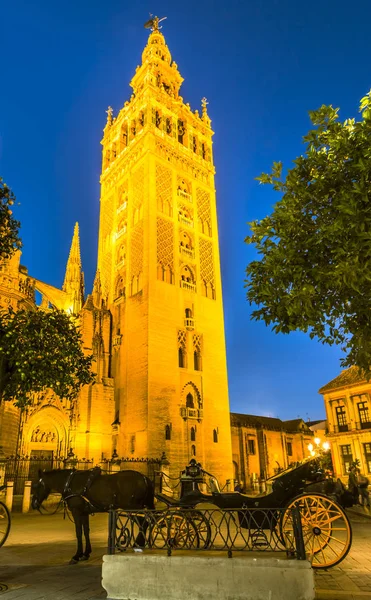 Giralda toren, Sevilla, Andalusie, Spanje — Stockfoto
