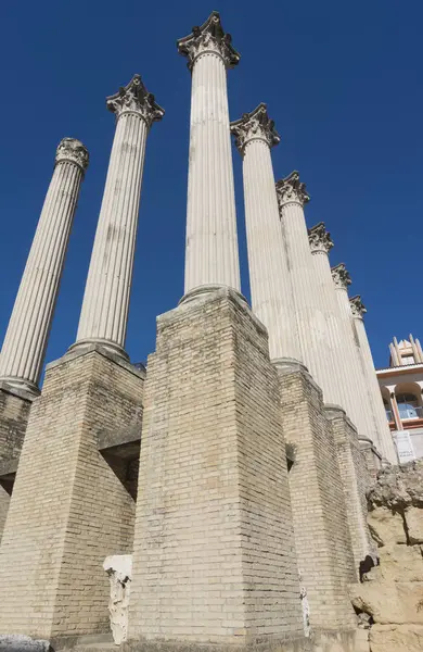 Ruins of the Roman Temple in Cordoba, Andalusia, Spain — Stock Photo, Image