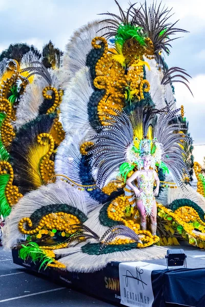 Santa Cruz de Tenerife, Spagna, Isole Canarie: 13 febbraio 2018: Coso Apoteosis a Carnaval — Foto Stock