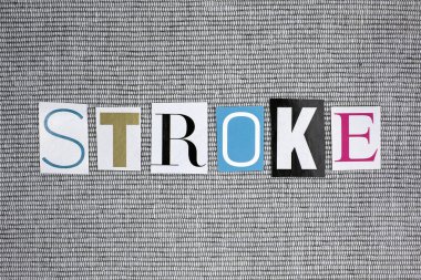 Kontur kelime gri arka plan üzerinde