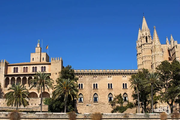 Katedra La Seu Palma w Palma de Mallorca, Majorka, Hiszpania — Zdjęcie stockowe